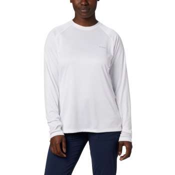 Dámské Mikiny Columbia PFG Tidal Long Sleeve Bílé XTIVKS918